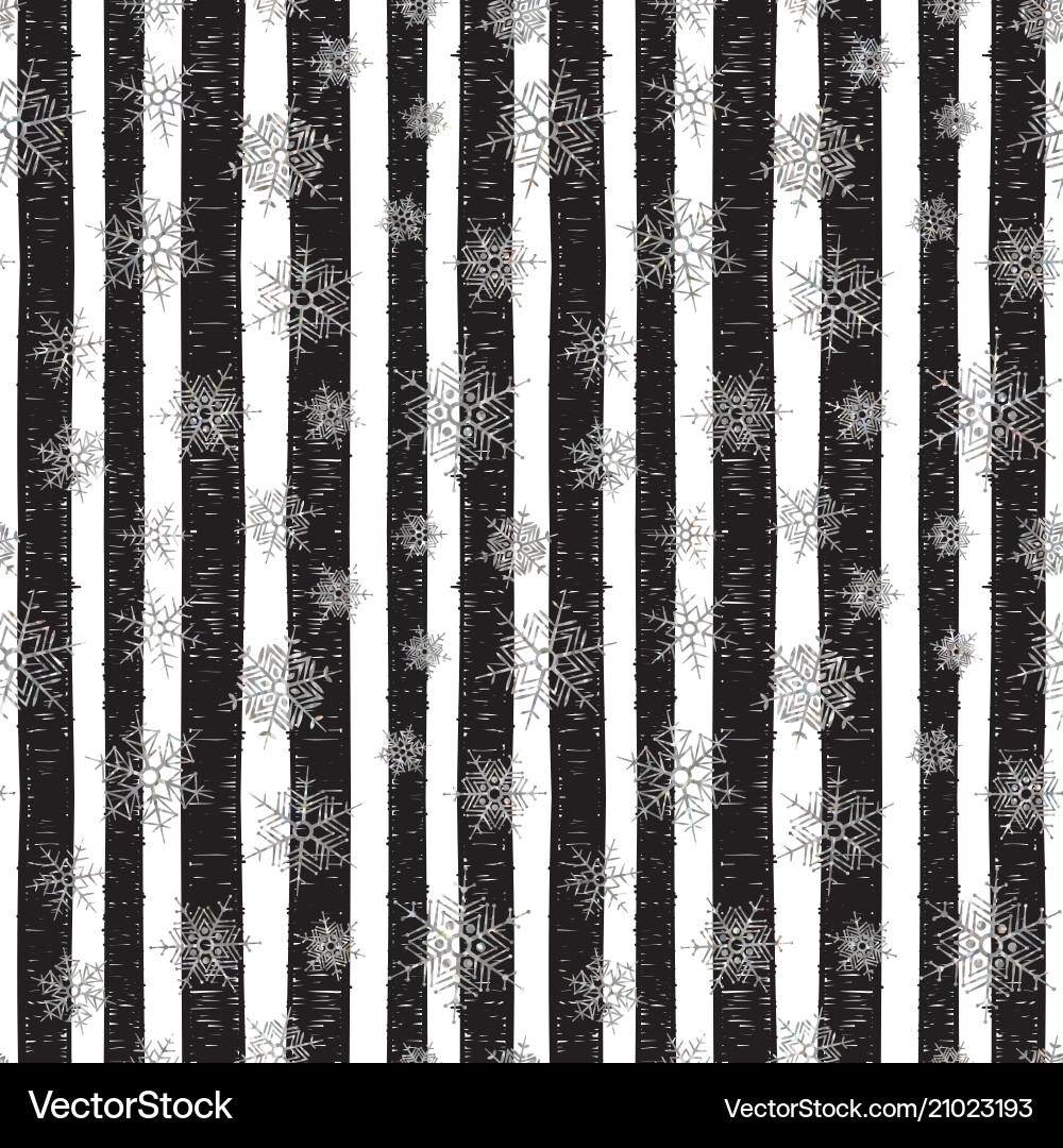 Silver Snowflake Pattern Vector Image