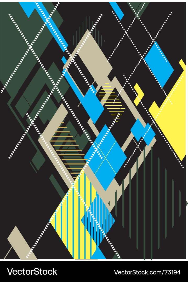 Bold Checkerboard Pattern vector image