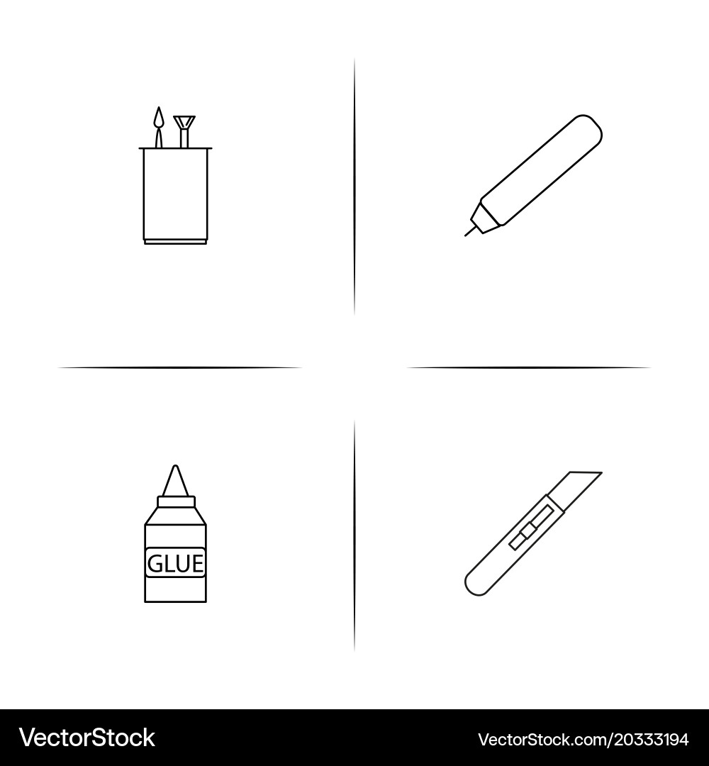 Creative process and design simple linear icon Vector Image