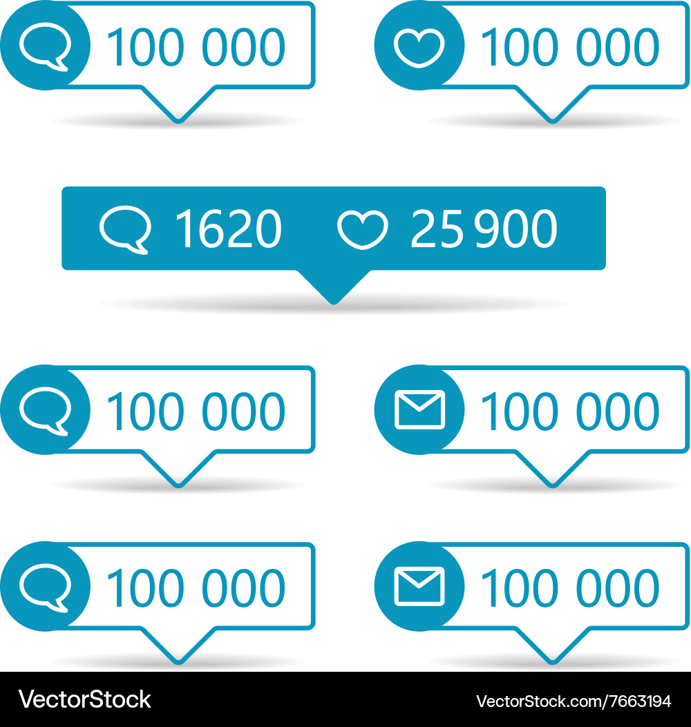 Different web informers vector image