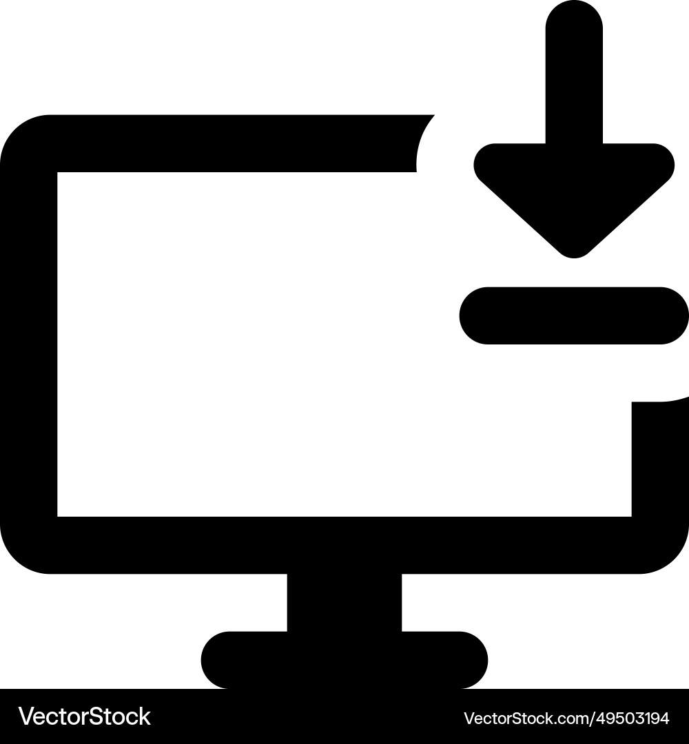 Fetching data from the desktop domain Vector Image