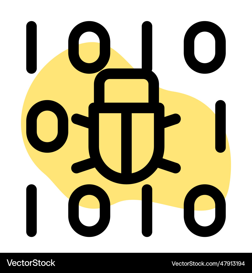 Overflowing bug in the binary code search Vector Image