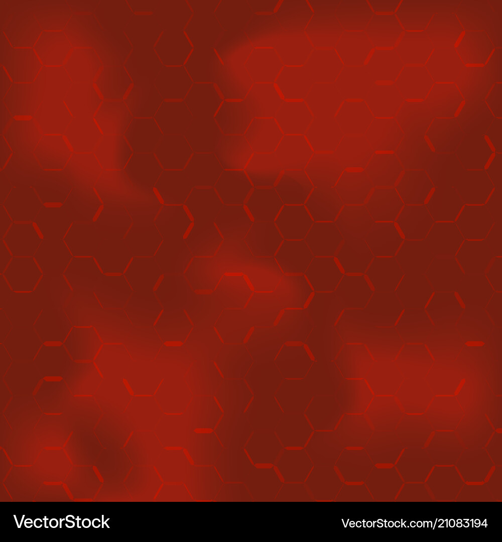 Red hexagon abstract background pattern v vector image