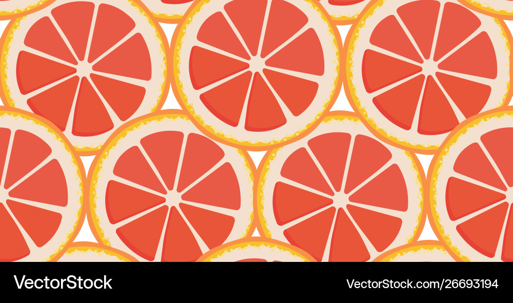 Seamless pattern with grapefruit slices Seamless pattern with grapefruit slices vector image