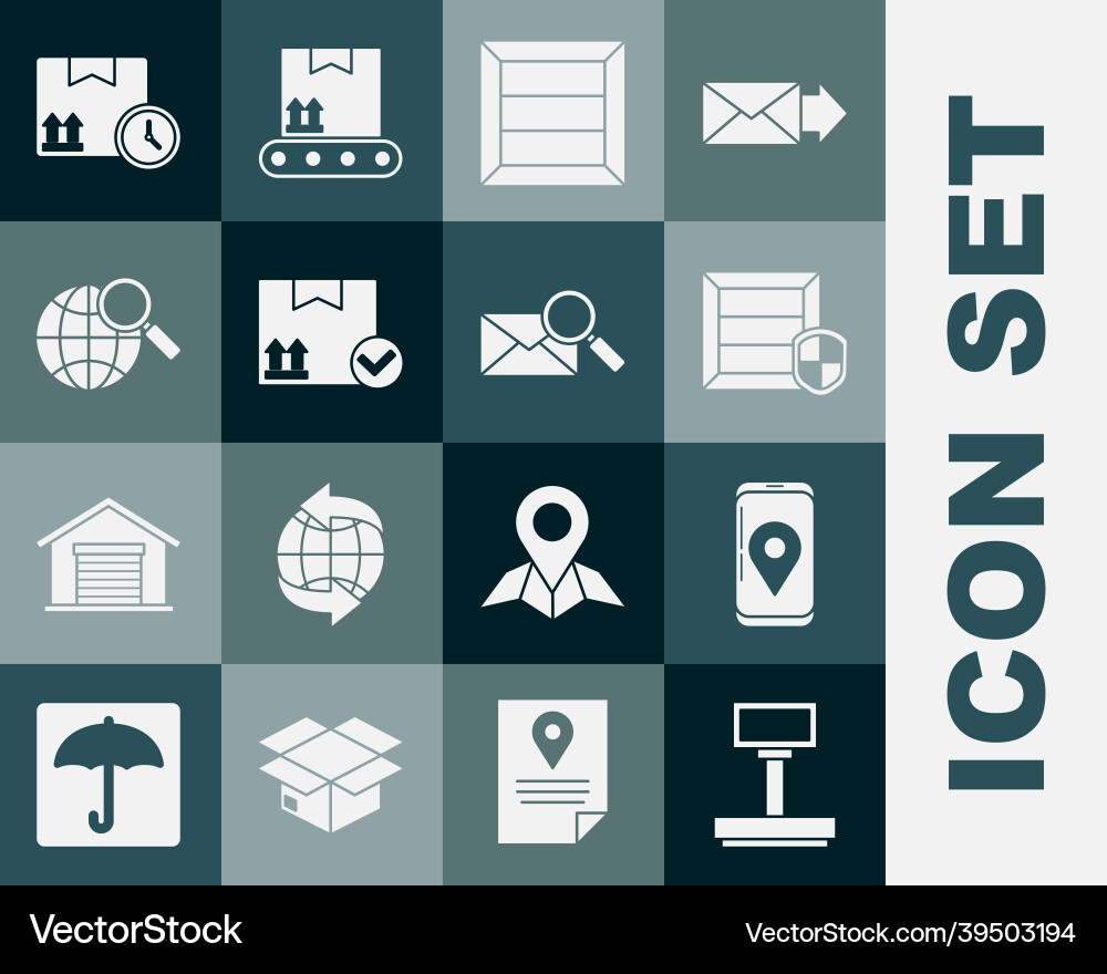 Set scale mobile with app delivery tracking Set scale mobile with app delivery tracking Vector Image