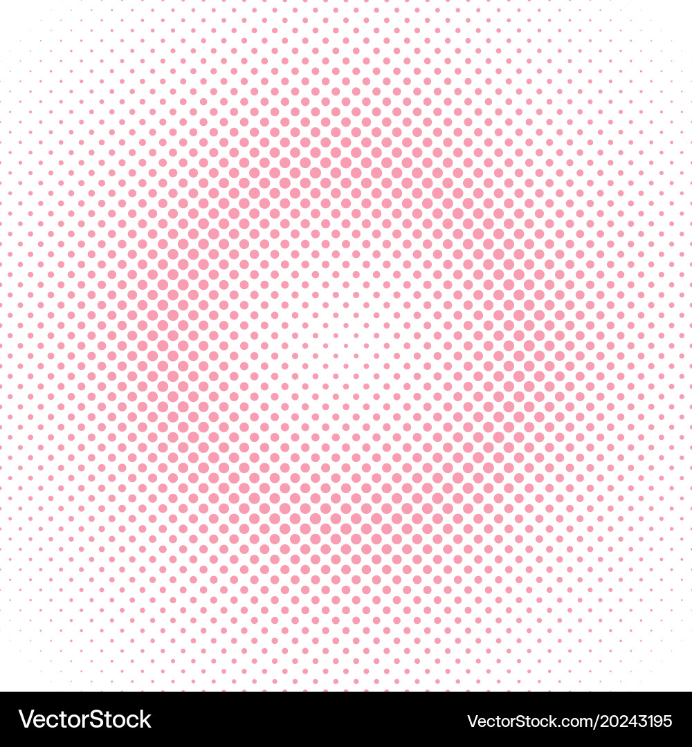 Abstract halftone circle pattern background vector image