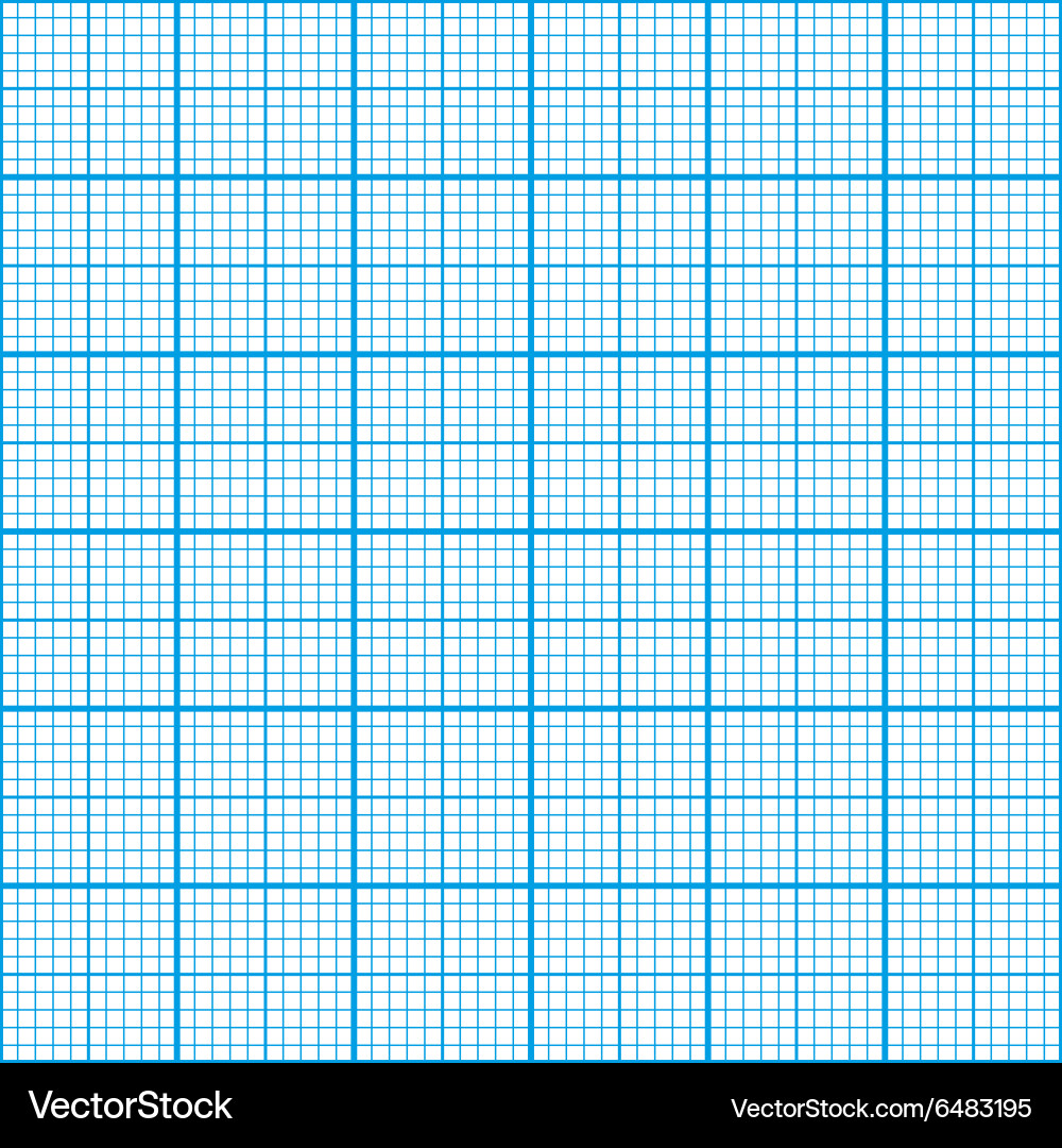 Cyan Grid Paper Seamless Pattern vector image