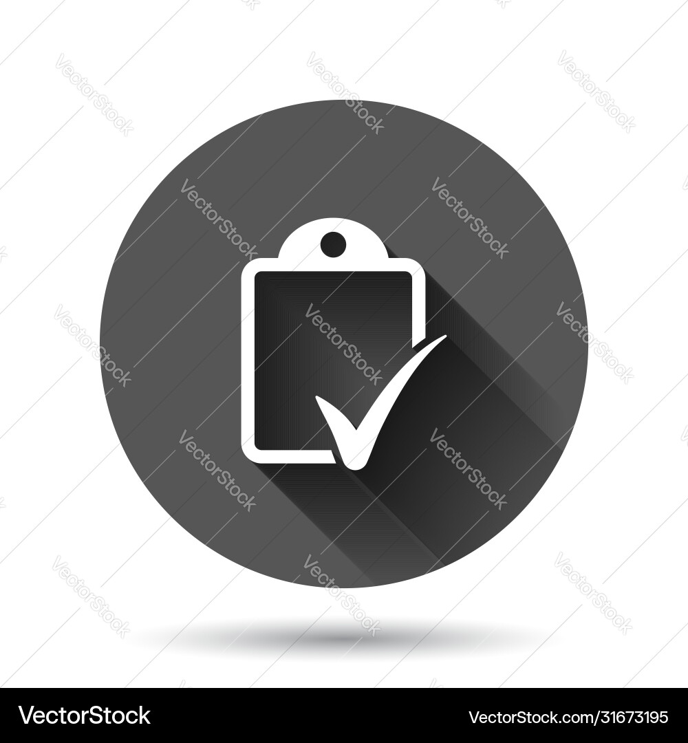 Document checklist icon in flat style report Document checklist icon in flat style report vector image