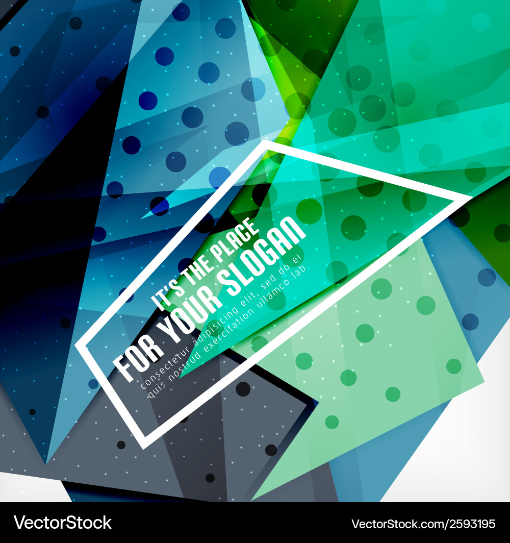 Dynamic 3D Overlapping Shapes vector image
