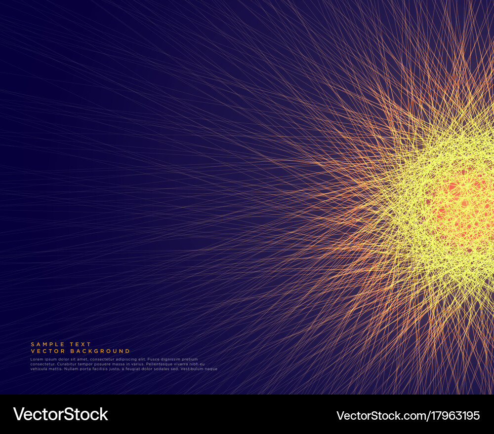 Dynamic Glowing Particle Network Vector Image