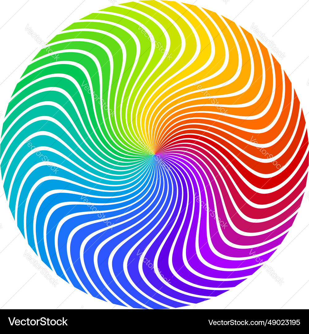 Full spectrum color twirled rays that makes Full spectrum color twirled rays that makes vector image