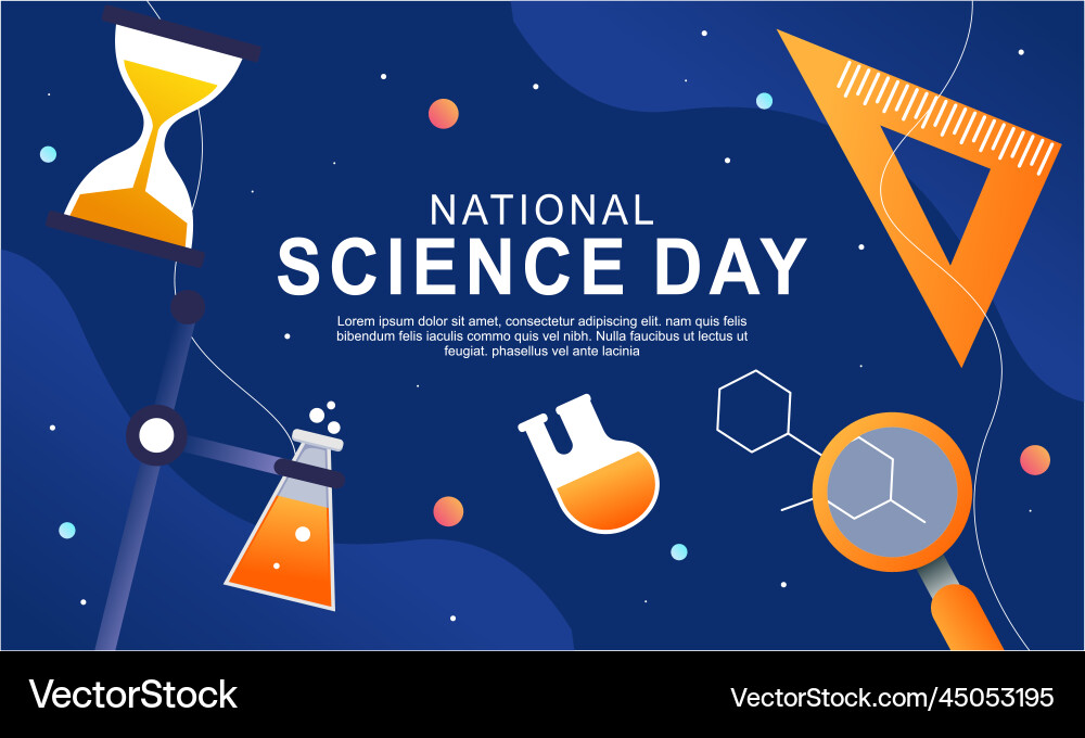 Gradient science twitch background design template Gradient science twitch background design template vector image