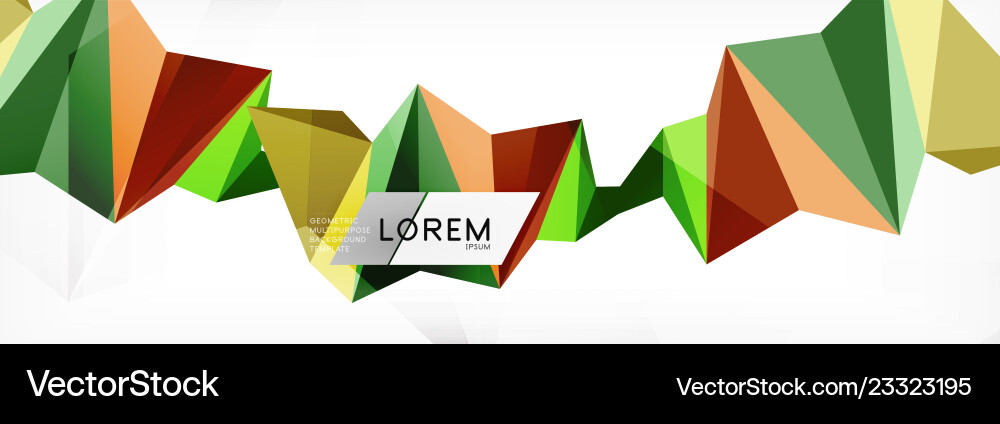 Mosaic triangular low poly style abstract Mosaic triangular low poly style abstract vector image