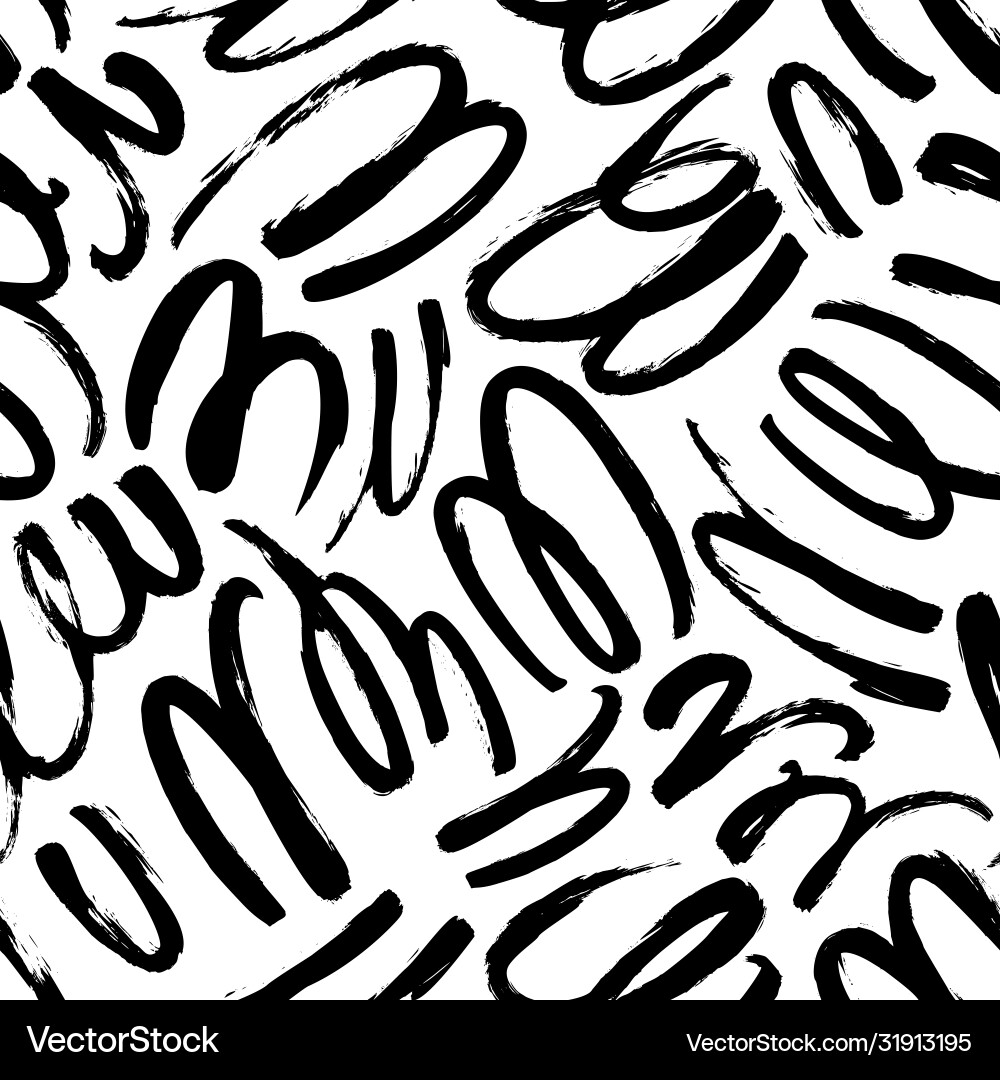 Swirl Brushstroke Pattern Vector Image
