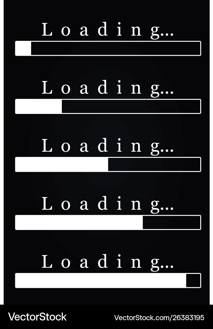 White loading bar Vector Image