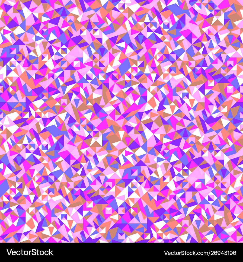Abstract seamless colorful triangle pattern vector image