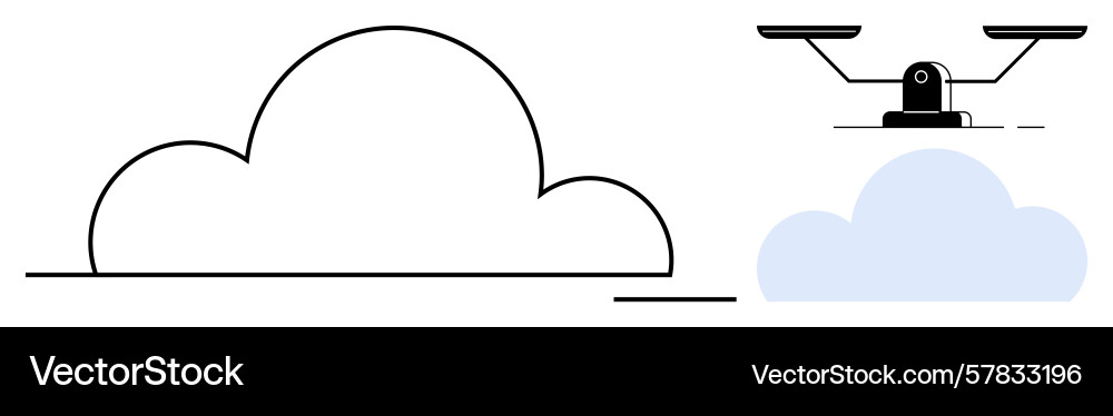 Cloud computing and balancing concept representing Cloud computing and balancing concept representing Vector Image