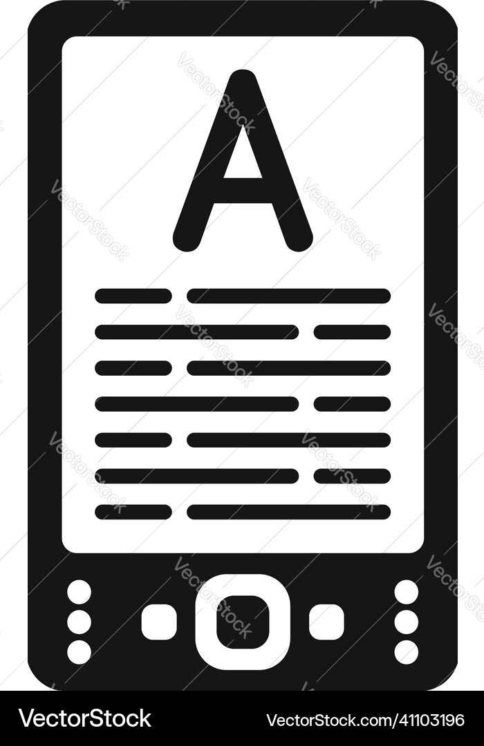 Computer ebook icon simple internet web vector image