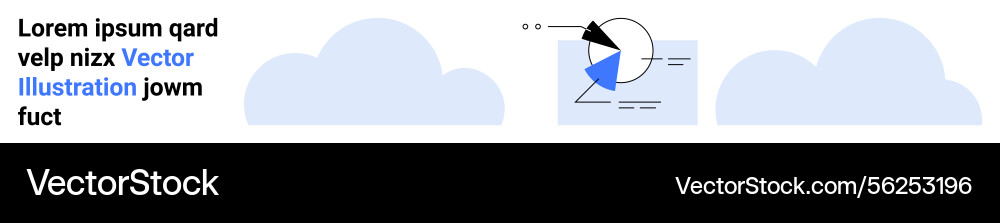 Data analytics concept with pie chart graph Data analytics concept with pie chart graph vector image