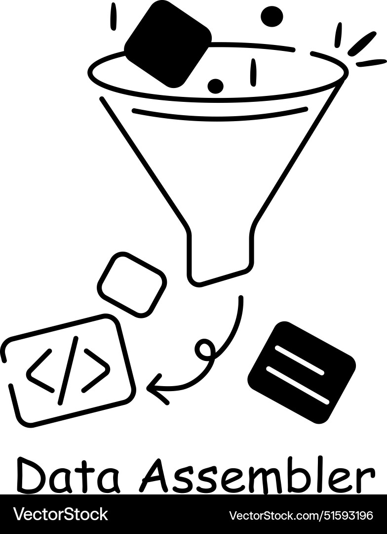 Data assembler vector image