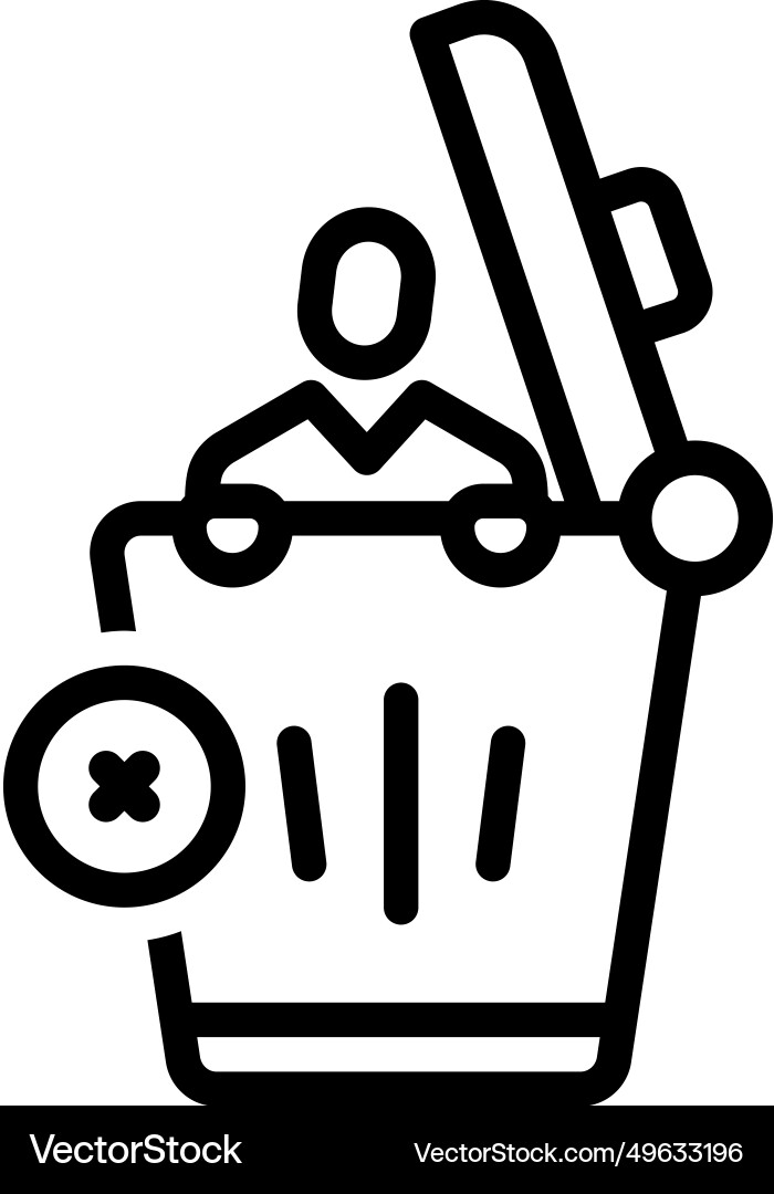 Delete user Vector Image