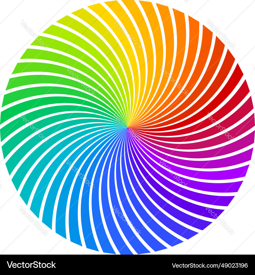 Full spectrum color twirled rays that makes Full spectrum color twirled rays that makes vector image