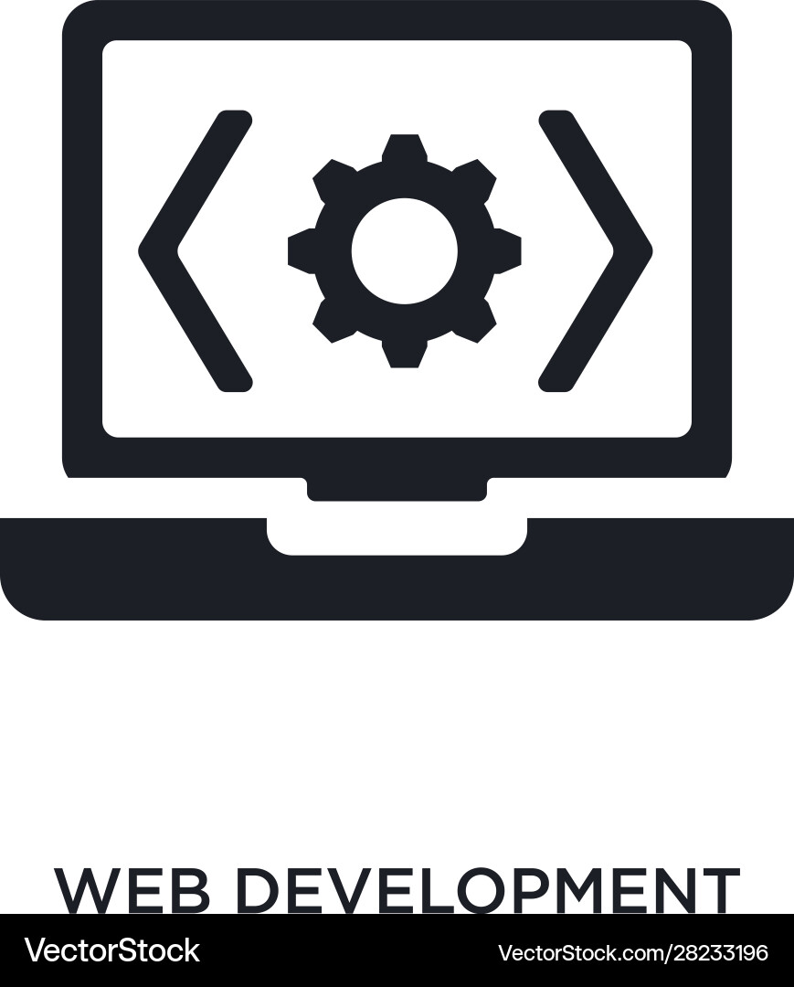 Isolated Web Development Icon vector image