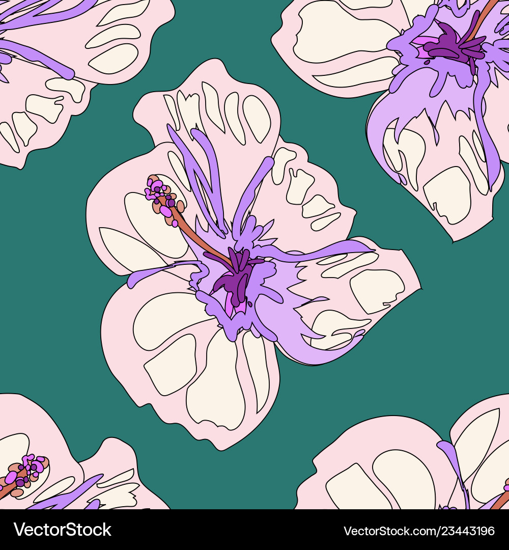 Seamless bright summer pattern with different Seamless bright summer pattern with different vector image