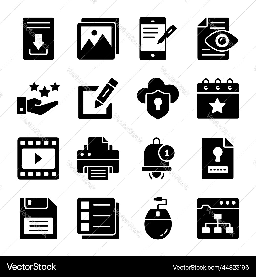 Set von Benutzeroberfläche Icons Web-Design vektorbild