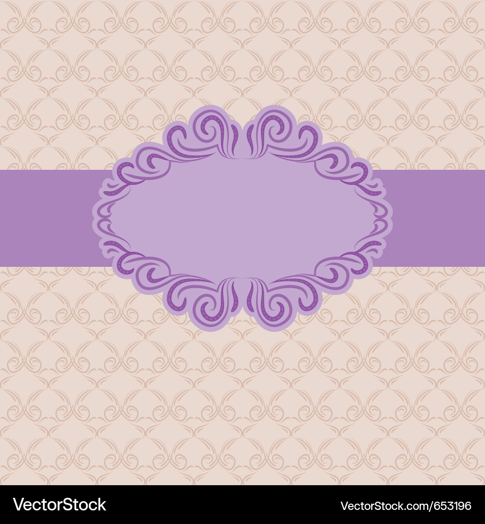 Template frame design for greeting card Vector Image