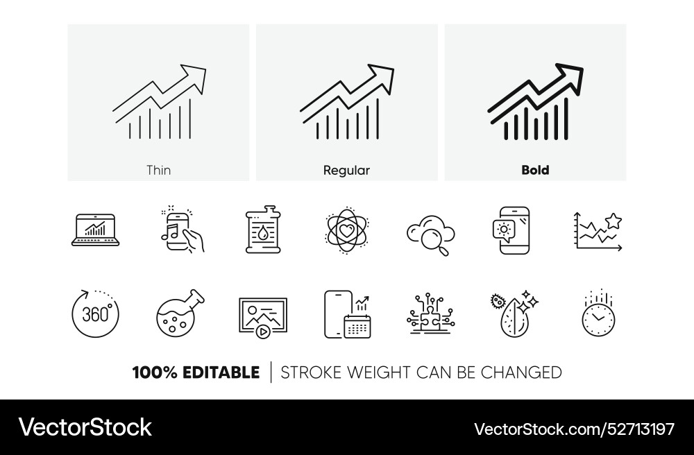 360 degrees cloud computing and time line icons 360 degrees cloud computing and time line icons vector image