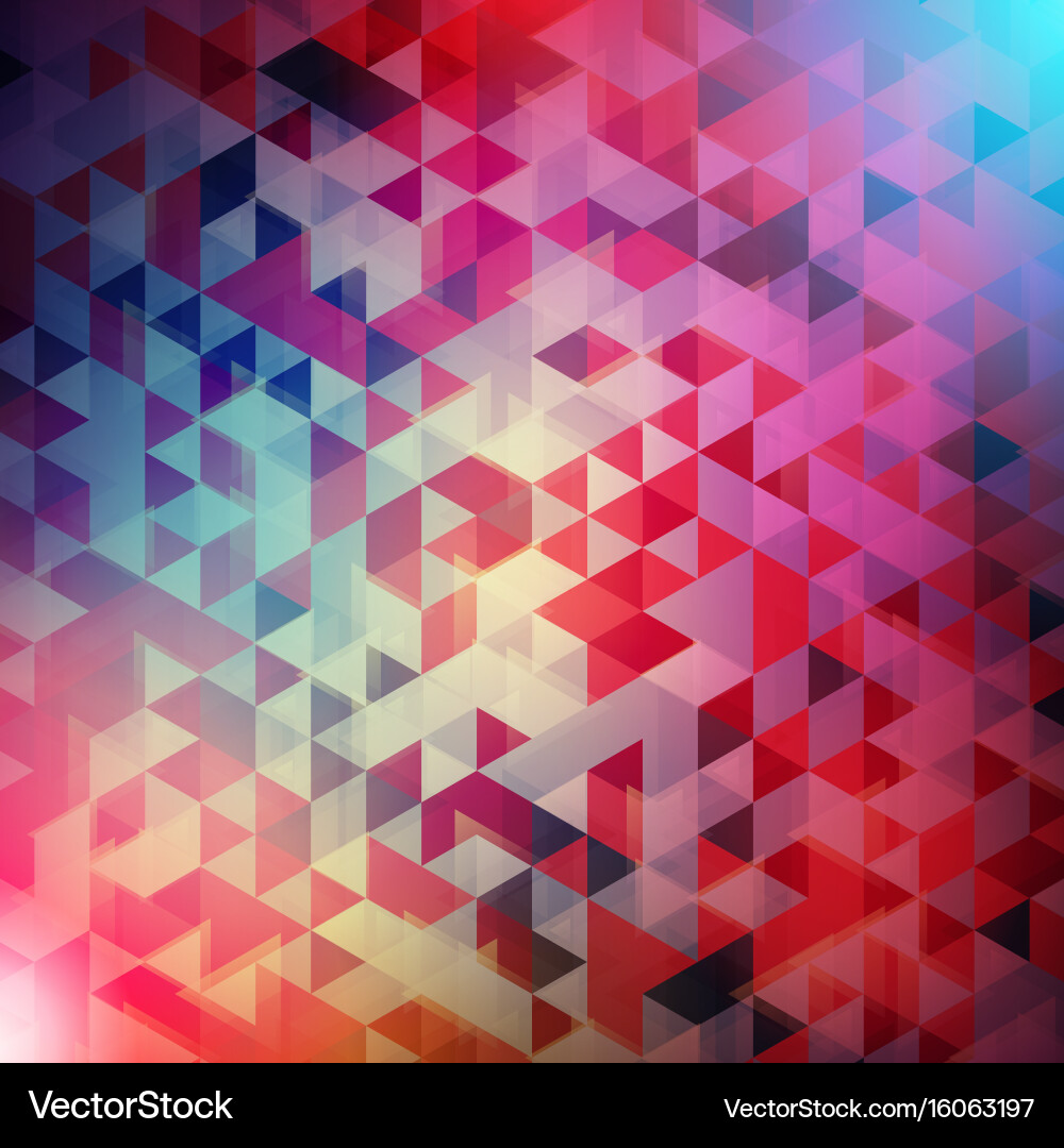 Abstract background colorful triangle vector image