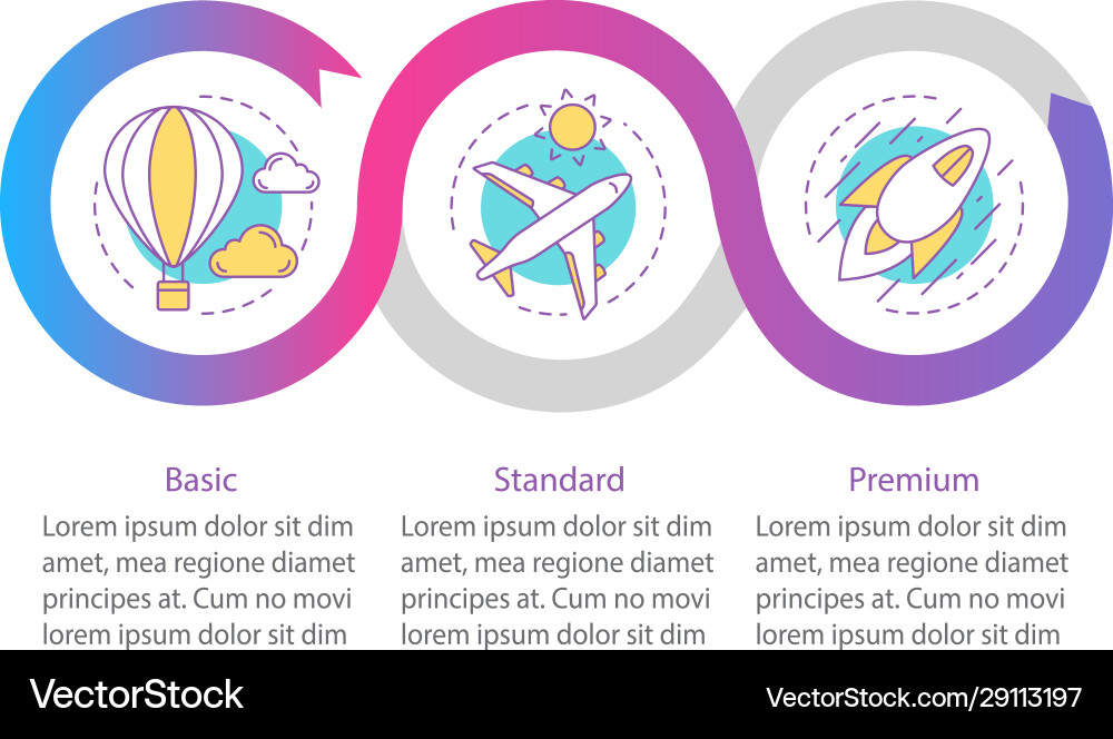 Business programs tariff plans infographic Business programs tariff plans infographic vector image