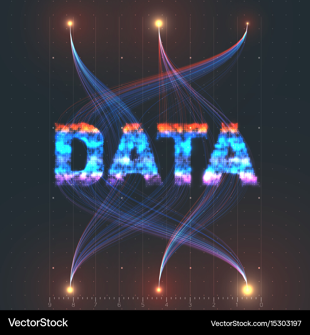 Complex Data Networks vector image