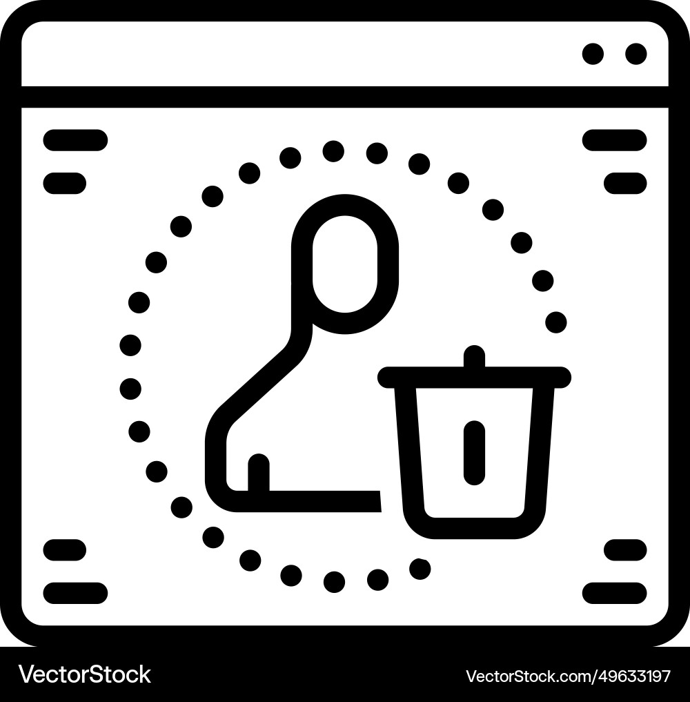 Delete user vector image