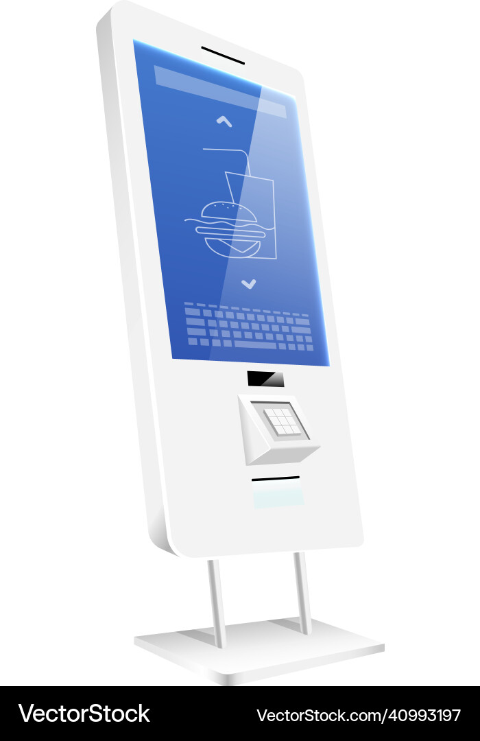 Digital food counter with sensor display Vector Image