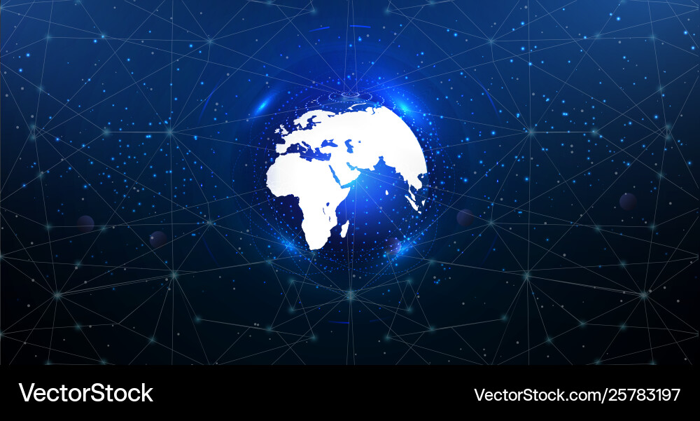 Internet things iot and networking concept vector image