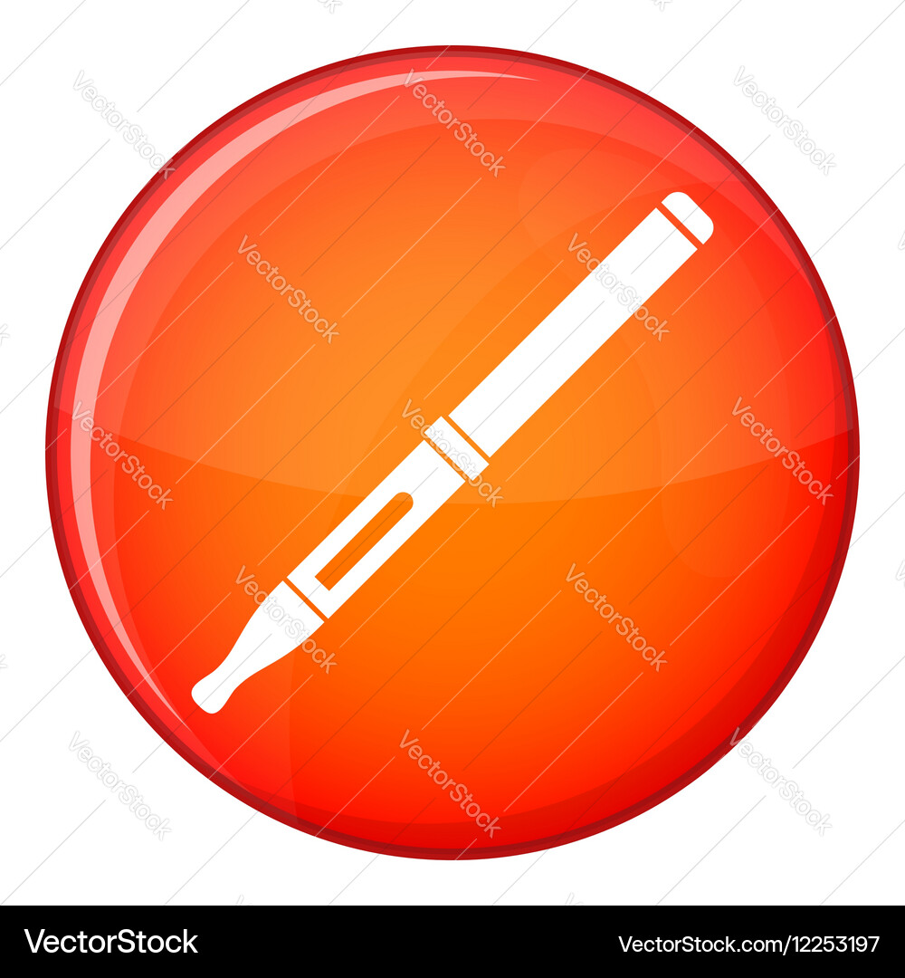 Mod and clearomizer in the kit icon flat style Vector Image