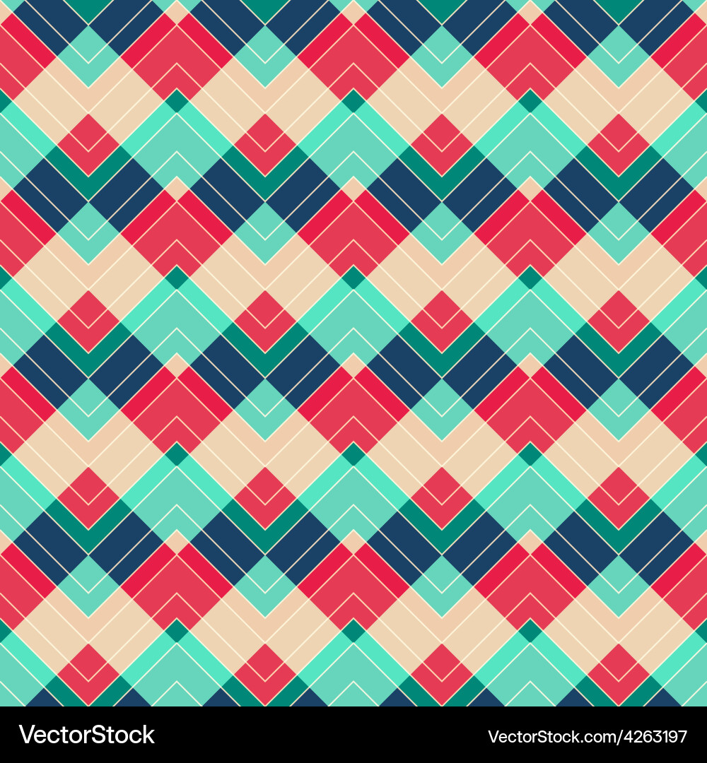 Retro Zigzag Pattern Vector Image