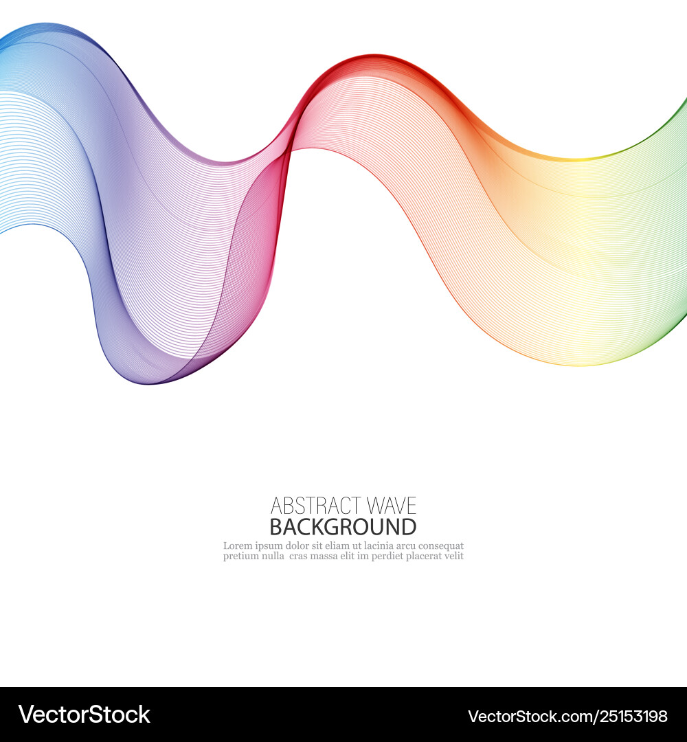 Abstract colorful background with wave Abstract colorful background with wave vector image