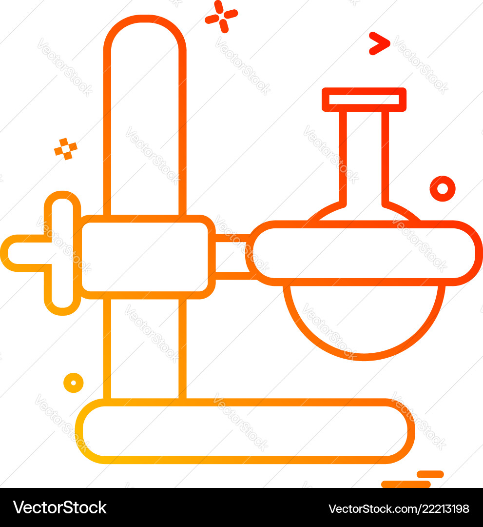 Beaker experiment flask icon design Beaker experiment flask icon design vector image
