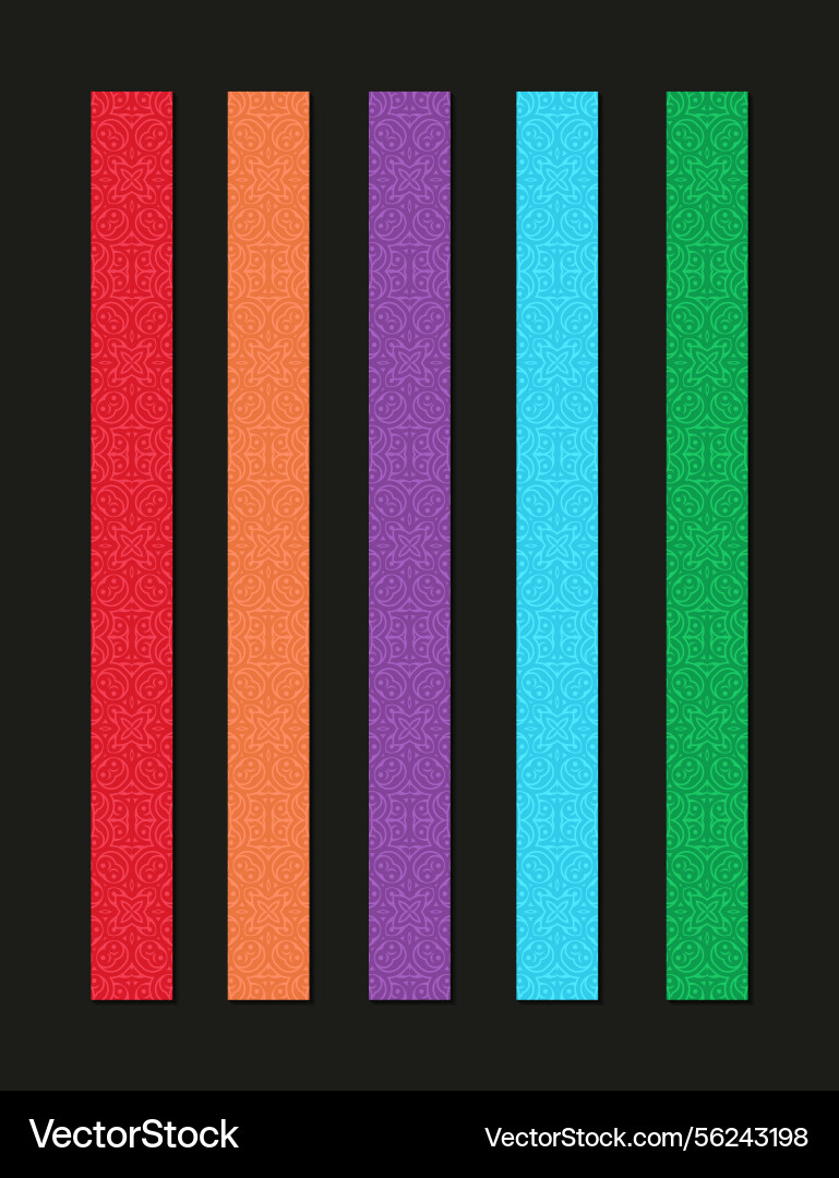Collection of colorful abstract pattern Collection of colorful abstract pattern Vector Image