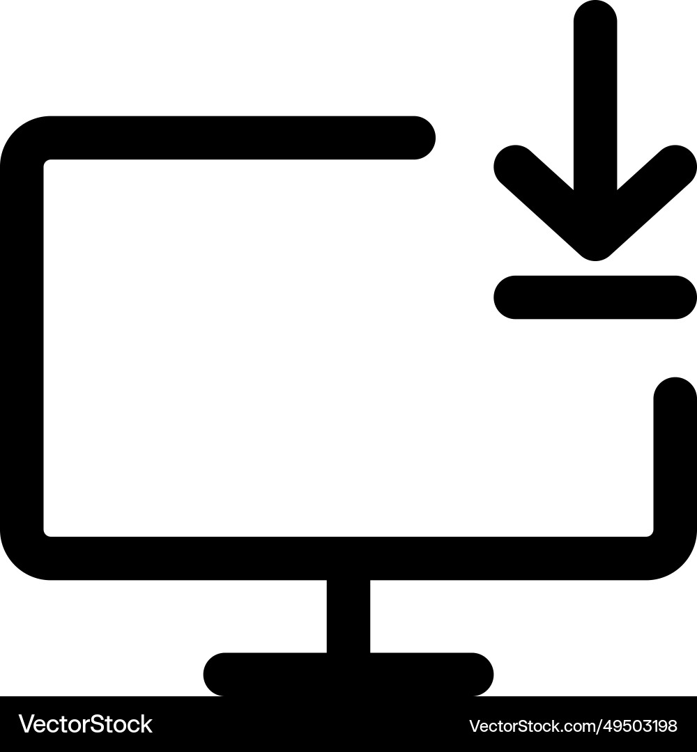 Fetching data from the desktop domain Vector Image