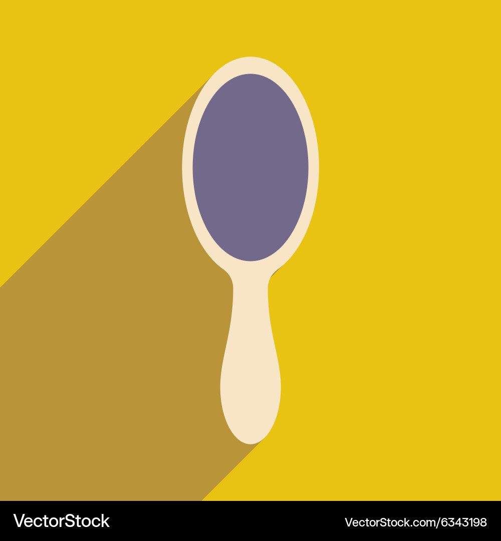 Flat with shadow icon and mobile application Vector Image