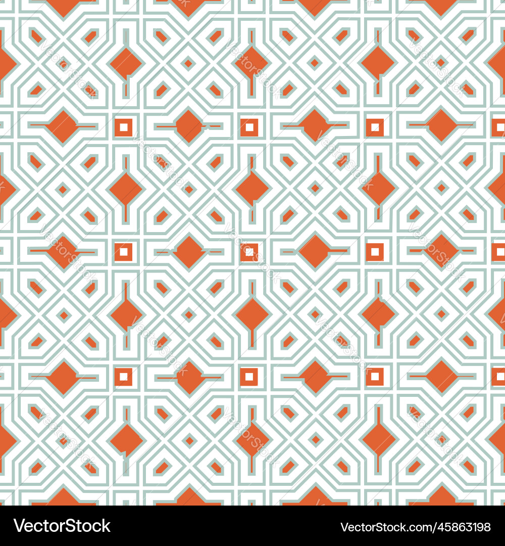 Floral geometrische nahtlose Muster Mosaik asiatisch Floral geometrische nahtlose Muster Mosaik asiatisch vektorbild