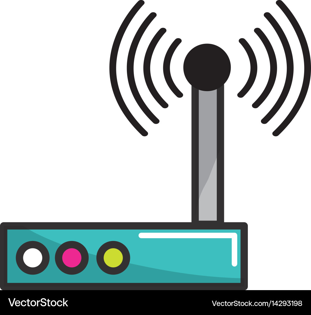 Router connection wifi service icon Vector Image