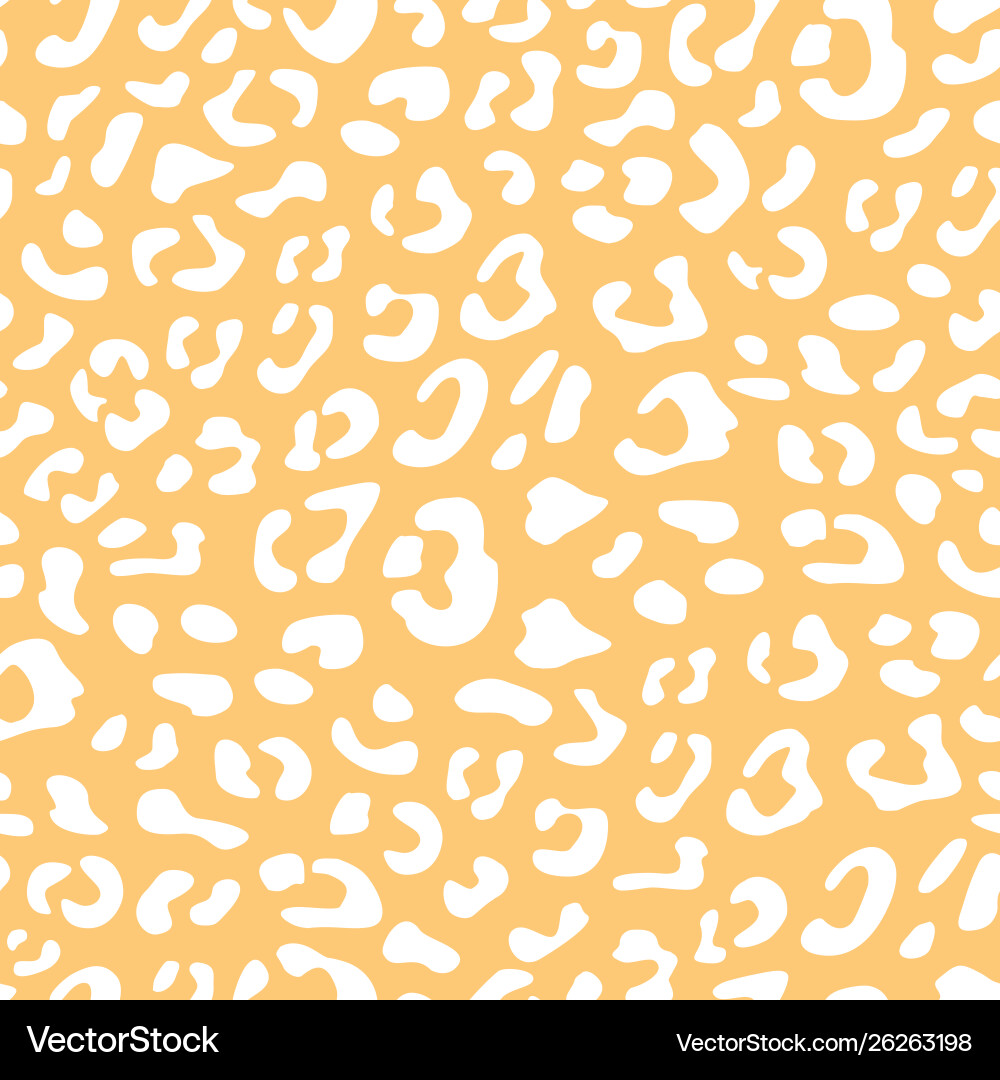 Seamless Leopard Print Pattern vector image