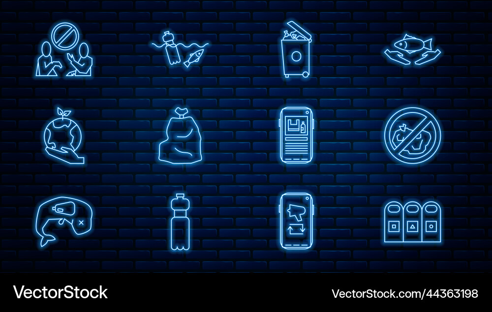 Set line trash in garbage cans sorted Set line trash in garbage cans sorted vector image