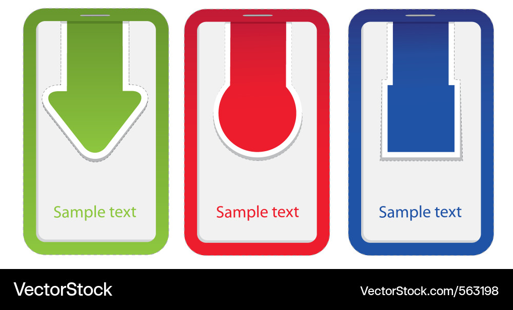 Tag label arrow set Vector Image