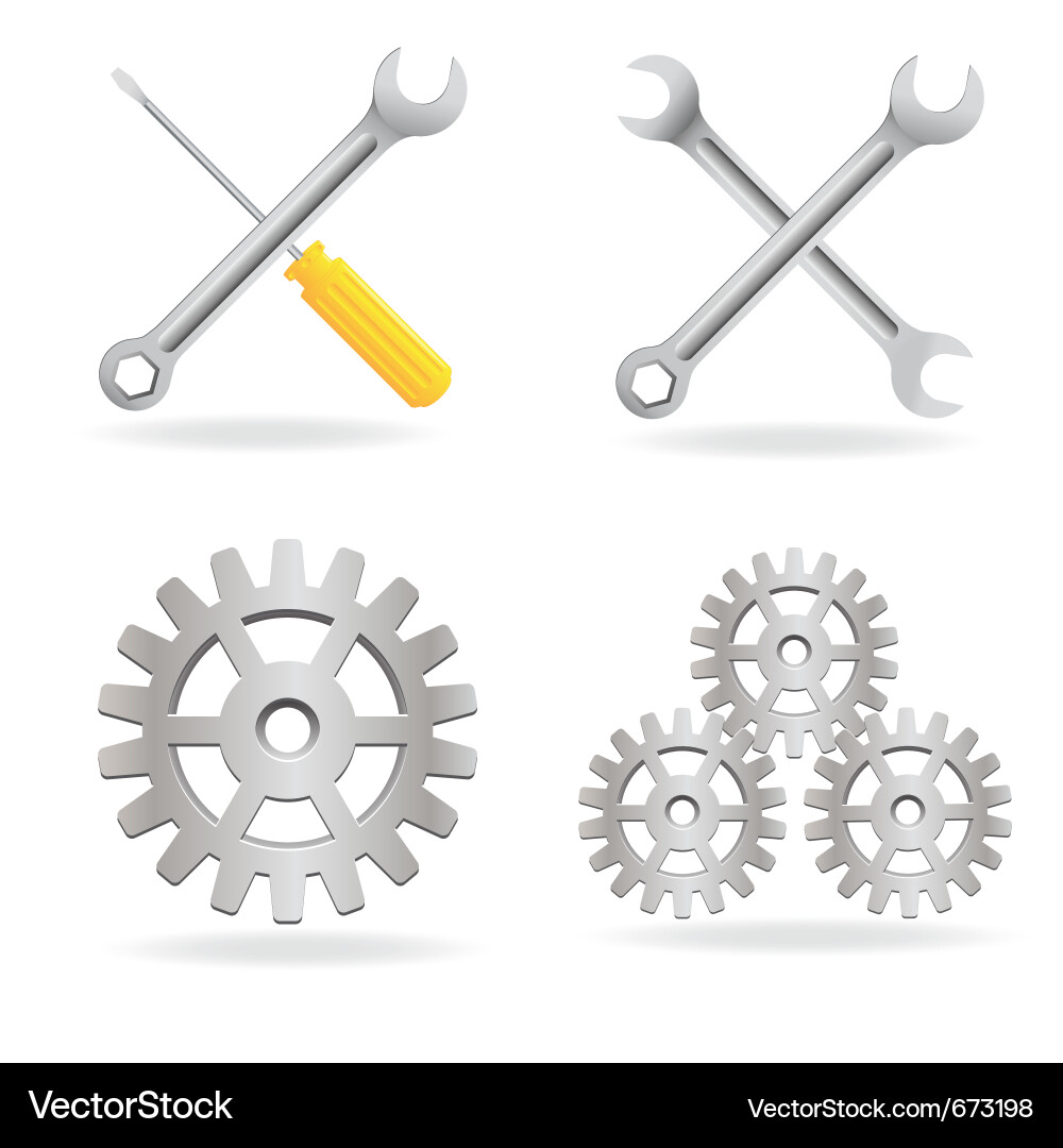 Tool Icons Set vector image